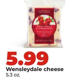 Wensleydale cheese