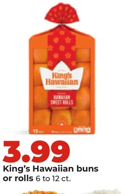 King's Hawaiian buns or rolls