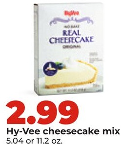 Hy-Vee cheesecake mix