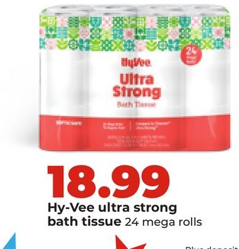 Hy-Vee ultra strong bath tissue