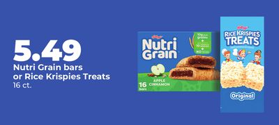 Nutri Grain bars or Rice Krispies Treats