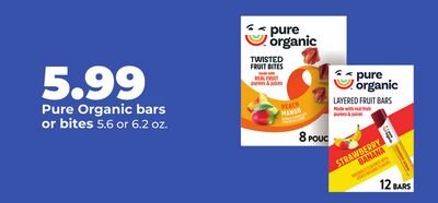 Pure Organic bars or bites