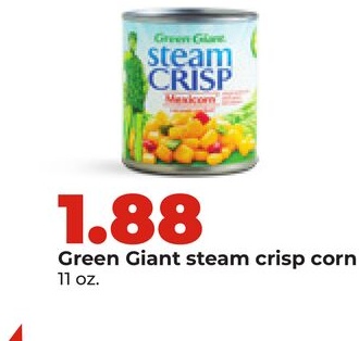 Green Giant steam crisp corn
