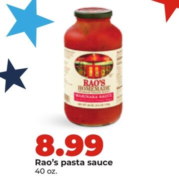 Rao's pasta sauce