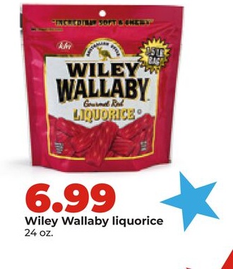 Wiley Wallaby liquorice