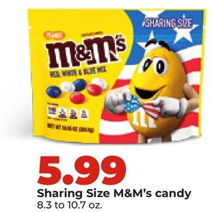 Sharing Size M&M's candy