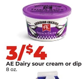 AE Dairy sour cream or dip