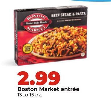 Boston Market entrée