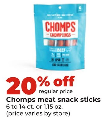 Chomps meat snack sticks