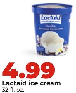 Lactaid ice cream