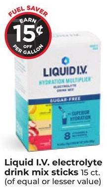 Liquid I.V. electrolyte drink mix sticks