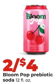 Bloom Pop prebiotic soda