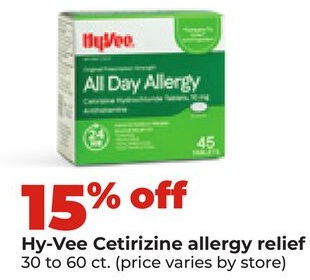 Hy-Vee Cetirizine allergy relief