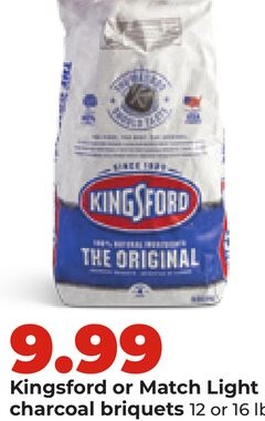 Kingsford or Match Light charcoal briquets