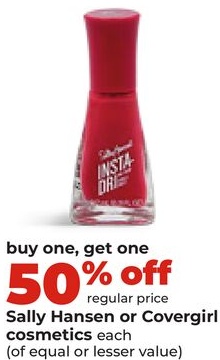 Sally Hansen or Covergirl cosmetics