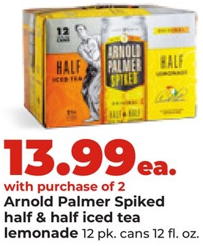 Arnold Palmer Spiked half & half iced tea lemonade