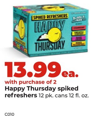 Happy Thursday spiked refreshers