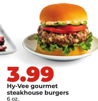 Hy-Vee gourmet steakhouse burgers