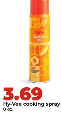 Hy-Vee cooking spray
