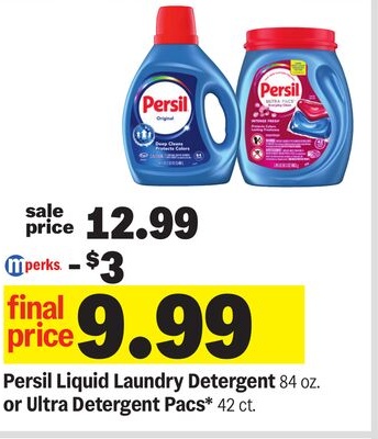 Persil Liquid Laundry Detergent 84 oz. or Ultra Detergent Pacs* 42 ct.