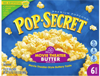 Pop Secret Microwave Popcorn 6 ct./3-3.2 oz. or Snack Pack* 12 ct./1.12-1.75 oz.