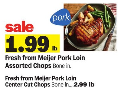 Fresh from Meijer Pork Loin Assorted Chops