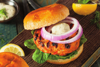 Black Pearl Atlantic Salmon Burger 10 OZ. or Fresh from Meijer Atlantic Salmon Skewers* 8 OZ.