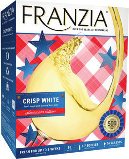 Franzia Sunset Blush or Crisp White Winetap*