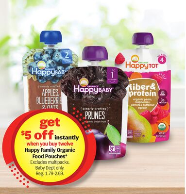 Happy Family Organic Food Pouches*
