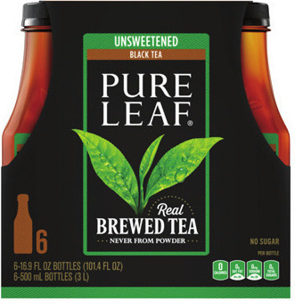 Pure Leaf Brewed Tea 6 pk/16.9 oz. bottles or Mental Focus Tea* 6 pk/12 oz. cans