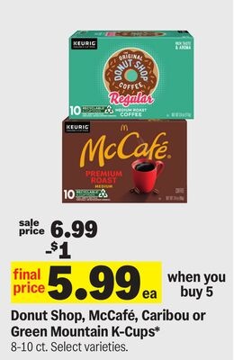 Donut Shop, McCafe, Caribou or Green Mountain K-Cups*