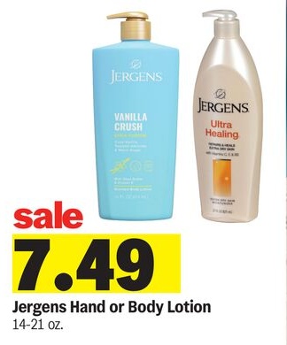 Jergens Hand or Body Lotion