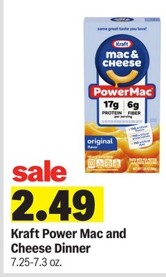 Kraft Power Mac and Cheese Dinner
