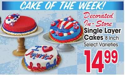 Single Layer Cakes