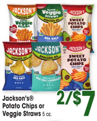 Jackson's® Potato Chips or Veggie Straws