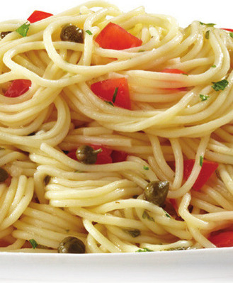 Lemon Capellini Salad with Arugula