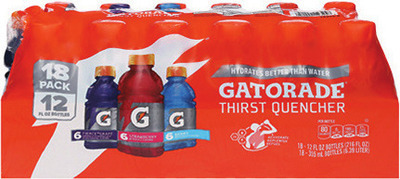 Gatorade 18 pk., 12 oz. or Propel 18 pk., 16.9 oz.