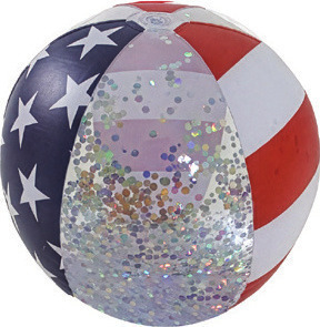 USA Jumbo Glitter Beach Ball