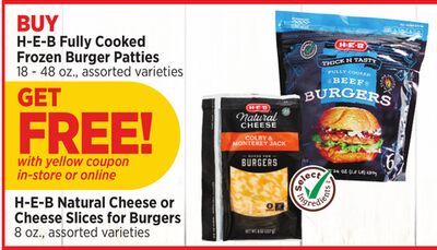 H-E-B Fully Cooked Frozen Burger Patties