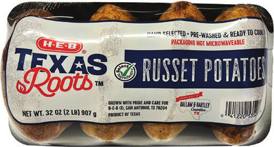 Northwest Red Cherries (sold by the lb.) or H-E-B Texas Roots™ Russet Potatoes 4 ct. tray (sold by ea.)