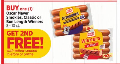 Oscar Mayer Smokies Classic or Bun Length Wieners