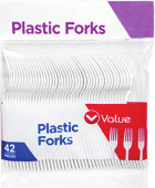 Value Plastic Spoons, Forks, or Assorted Cutlery