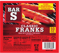 Bar S Chicken or Meat Franks