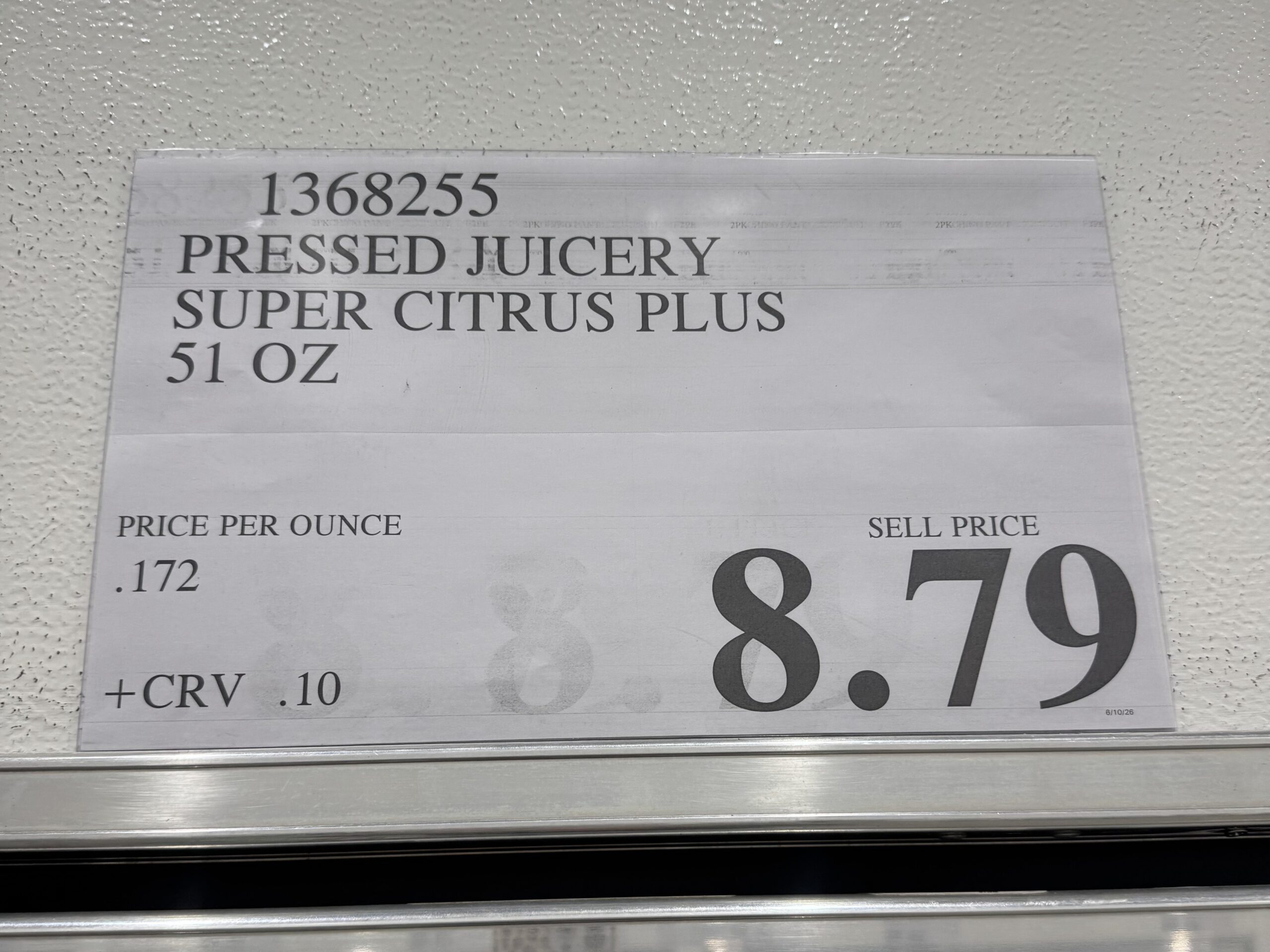 Pressed Citrus with Vitamin C & Probiotics - price tag