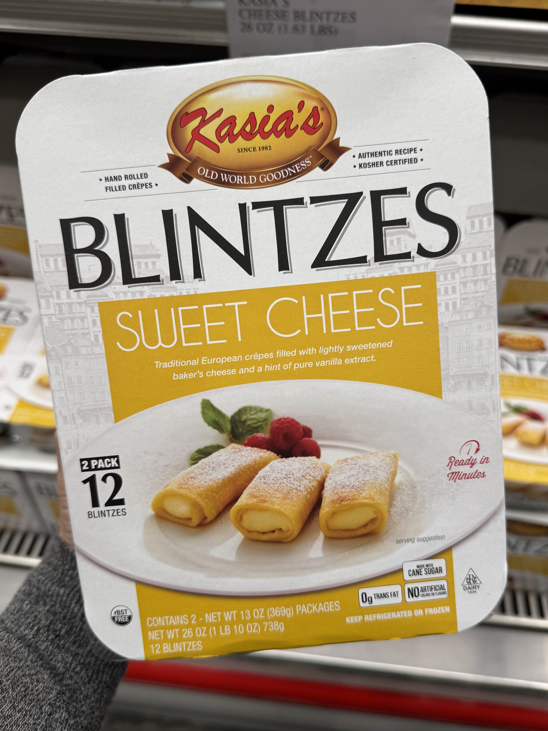 Kasia's Sweet Cheese Blintzes