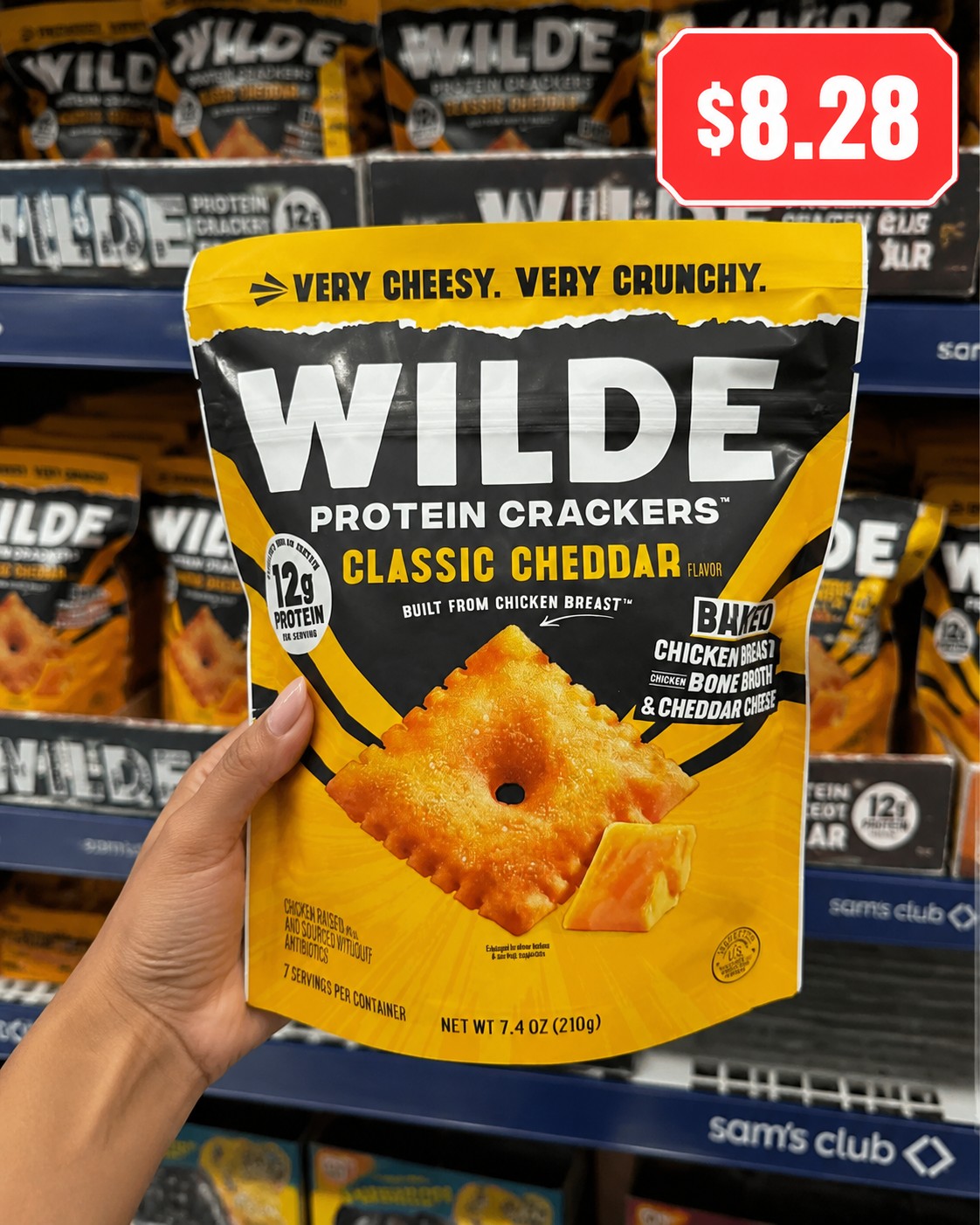 WILDE PROTEIN CRACKERS CLASSIC CHEDDAR FLAVOR