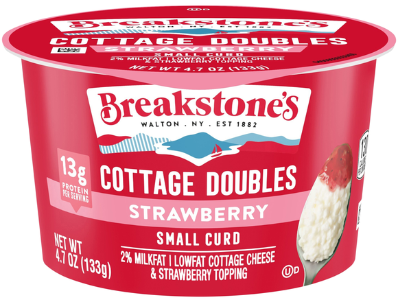 Breakstone's Cottage Doubles 2% Low Fat Strawberry Cottage Cheese