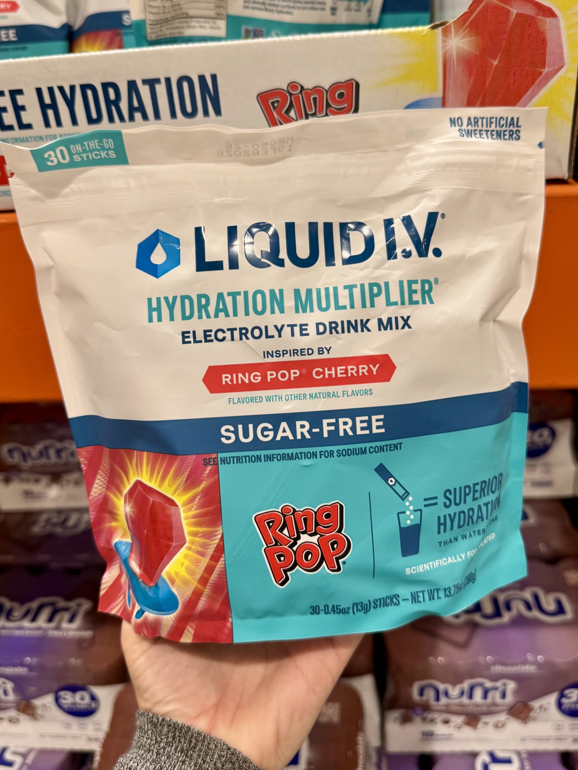 Liquid I.V. Hydration Multiplier Sugar-Free Ring Pop Cherry