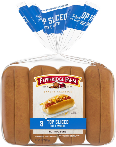 Pepperidge Farm Classics Top Sliced Soft White Hot Dog Buns - 8 ct