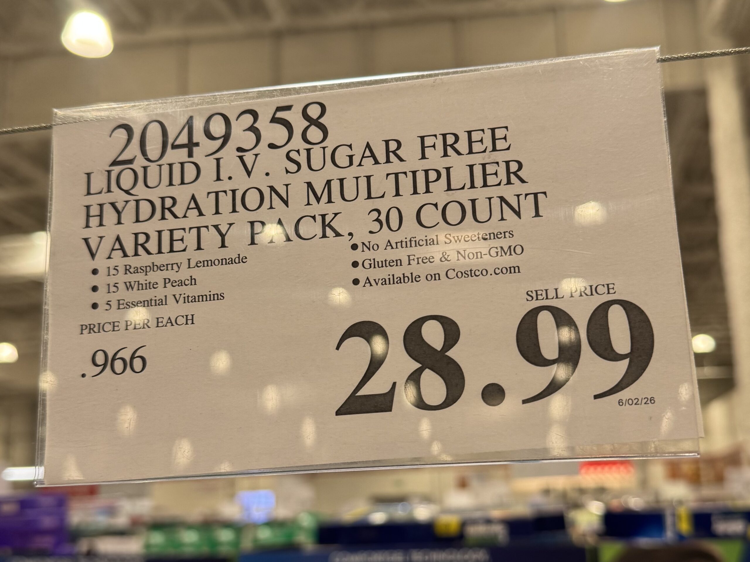Liquid I.V. Sugar-Free Hydration Multiplier - price tag